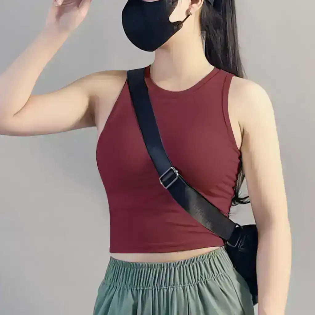  Áo bra thể thao Gladimax Bra Mix-Top Trendy chất bamboo co giãn thoáng mát, có sẵn đệm mút hỗ trợ tập luyện hiệu quả 